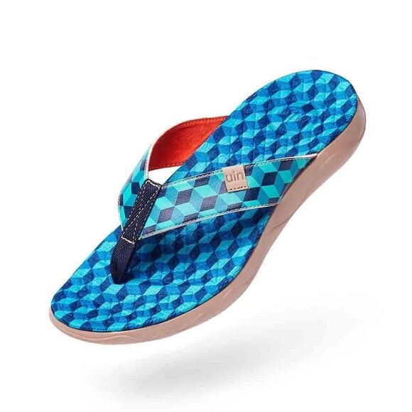 UIN Men's Flip Flop Thong Beach Casual Comfort Slippers(MOUNTAINS MEN)New No Box - Picture 6 of 8